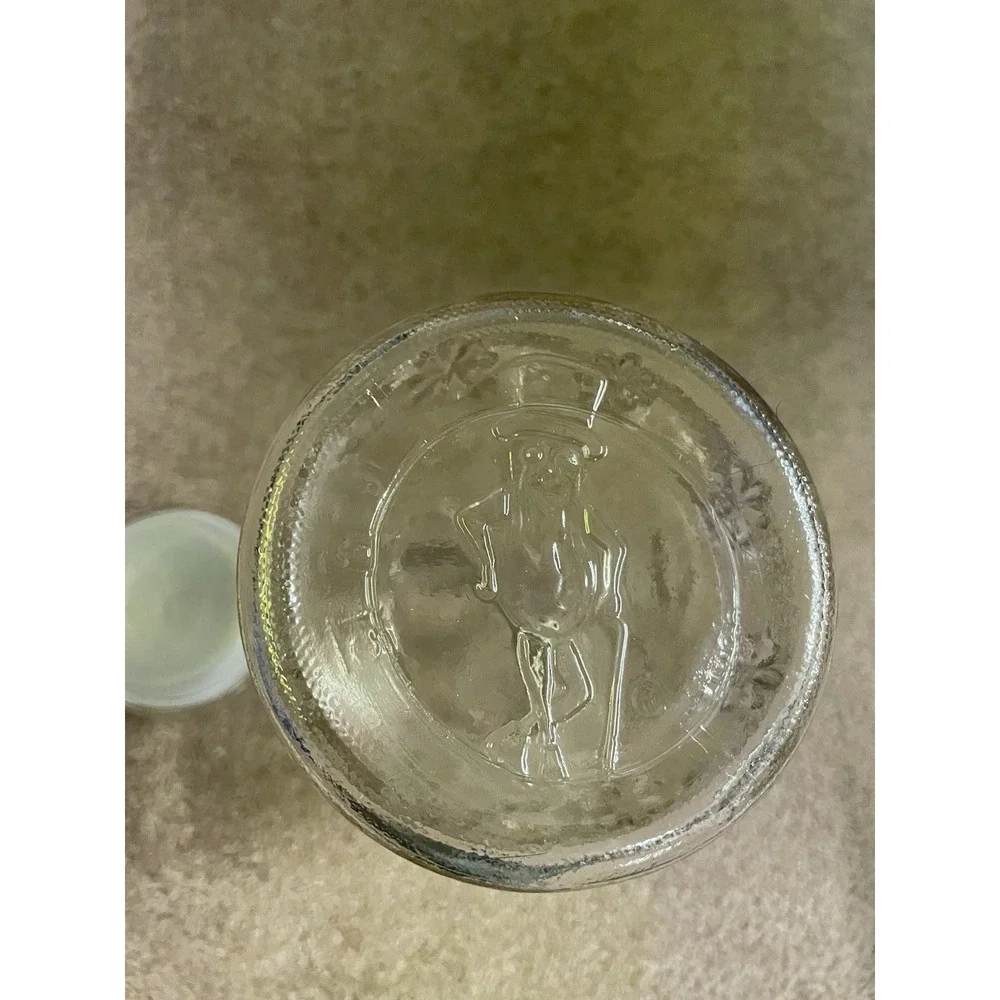 Vintage Collectible Planters‎ Mr. Peanut Anchor Hocking Glass Jar With Lid 1980